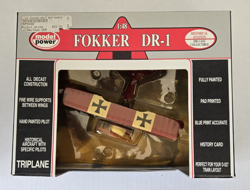 Model power fokker 1 - fokker, dr-1