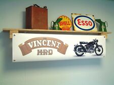 Vincent HRD Banner Motorcycle workshop Wall Display Rapide Black Shadow Comet