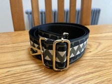 APATCHY Detachable Interchangeable Wide Bag Strap With Gold Hooks. Brand New.