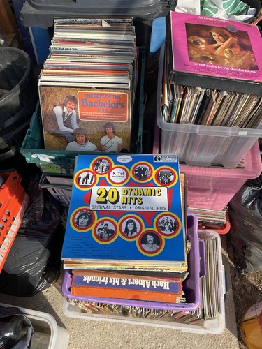 Large vinyl record job lot - large,