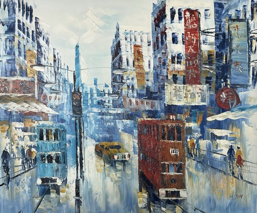 Original oil painting hong - original,