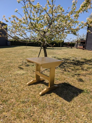 Vintage gold mid century side - vintage,