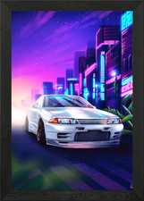 Nissan Skyline R32 GTR Framed