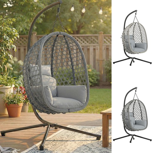 Hanging egg chair rattan - egg,