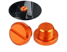 KTM DUKE 125 200 390 790 Pair of Orange Motorcycle Mirror Blanking Plugs (2pcs)