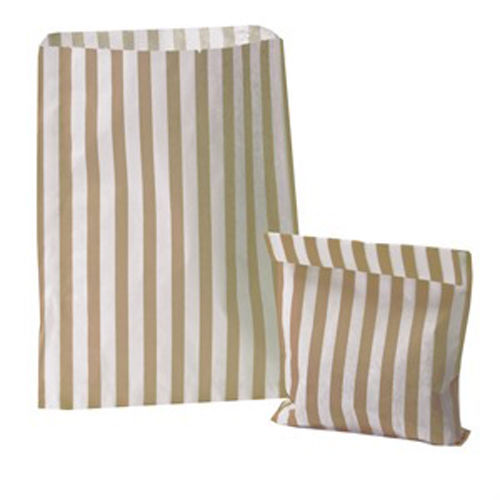 100 striped candy paper bags - candy,