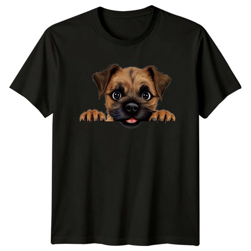 Border terrier peekaboo dog - border,