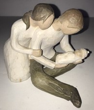 WILLOW TREE Susan Lordi ~ “NEW LIFE” Figurine (Mother, Father, Baby) ~ 2000