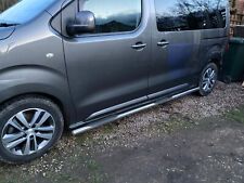 SIDE BARS STEP PADS PEUGEOT EXPERT TRAVELLER !! MIRROR SHINE STAINLESS STEEL !!