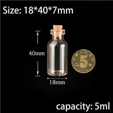 Clear Glass Bottles with Cork