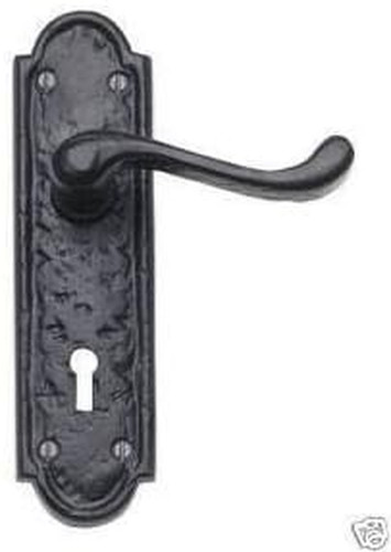 Black antique victorian scroll - black,