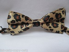 LADIES/KIDS NOVELTY FASHION WEDDING FANCY DRESS BOW NECK TIE:TARTAN SPOTS ANIMAL
