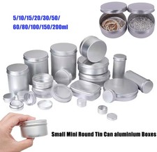Small Mini Round Tin Can