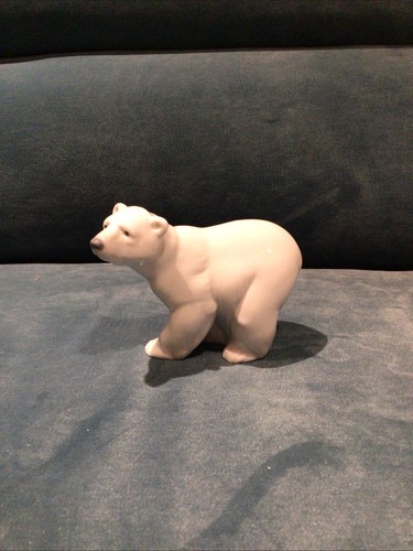 Lladro porcelain polar bear - porcelain,