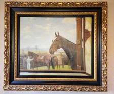 F. M. Hollams (1877-1963) Oil on Canvas of Race Horse 'Mandy'