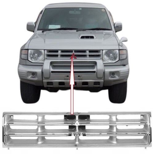 Chrome front radiator - front,