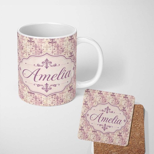 11oz tea coffee mug shabby - tea,