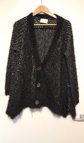 Stars black silver sparkly - &,