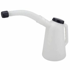 3 Litres Flexible Spout Plastic Measuring Jug Garage Oil Fuel Liquid