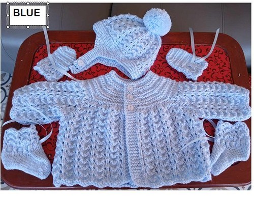 Hand knitted matinee boys - hand,