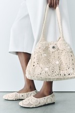 ZARA MIRRORED SHOPPER BAG