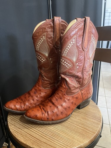 Ostrich boots with belt - boots,