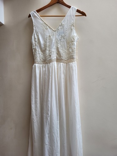 White maxi dress with - maxi,