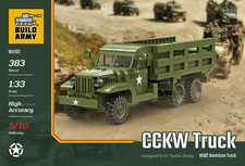 Buildarmy WW2 American GMC CCKW Truck Military Model Brick Building MOC 383pcs