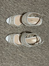Nicholas Kirkwood White Lace and Leather Sandals Size 35.5 UK 3