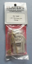 Slaters 7mm Scale O White Metal & Brass L & Y / LMS Loco Backhead + Fittings