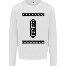 Crayon Fancy Dress Outfit Costume Funny Mens Sweatshirt Jumper