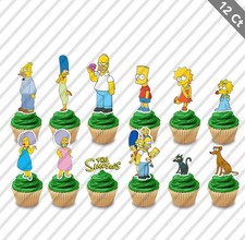 Simpsons Cupcake Topper Cake