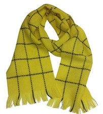 Rupert The Bear Style Scarf 100% Pure Wool Made In Scotland