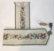 Vtg needlepoint brass - vtg,
