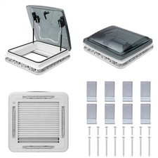 ADVENTURER SKYLIGHT 400 X 400MM LED LIGHT ROOFLIGHT CAMPERVAN CARAVAN W/Light