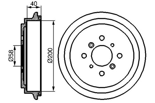 Brake drum for - 2x,