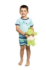 Boys Size 6 Snugglebum Blue Sleep Summer Cotton Short Sleeve Pyjama Set