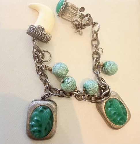 Vintage silver tone charm - vintage,