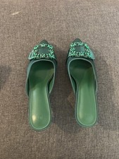 Womens Kitten Mules Sandal