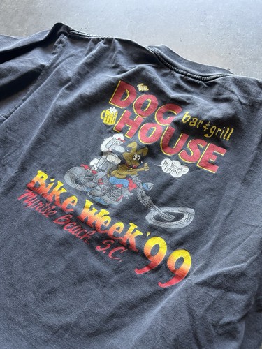 Vintage 90s bike week dog - 90s,