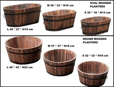 Burnt wood half - wood, barrel