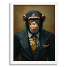 Monkey In A Suit Wall Art