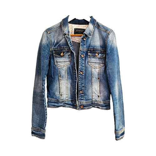 Denim blue fitted jacket 8 - fitted,