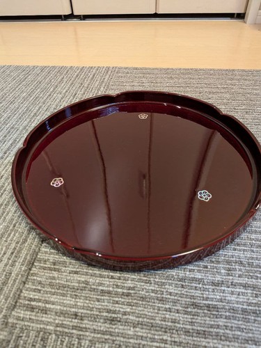 Japanese lacquer tray - lacquer, 29cm
