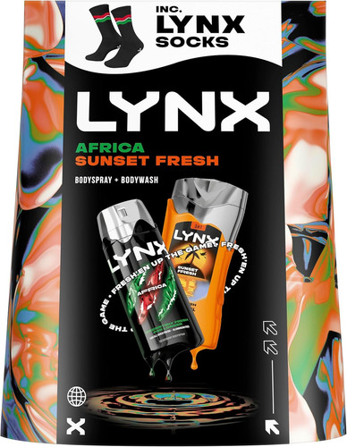 Lynx gift set africa sunset - &,