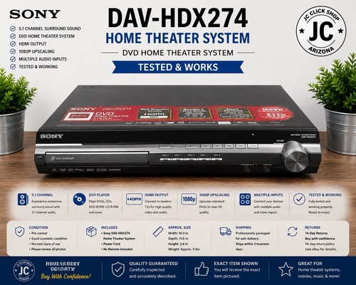 Sony dav hdx274 dvd - dav-hdx274, home