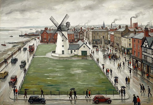 Windmill market town - windmill,
