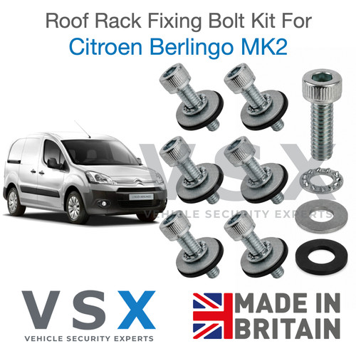 Roof rack fitting bolt kit - roof, for