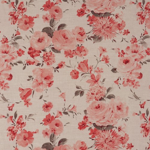 Amelie tearose linen - tearose, fabric