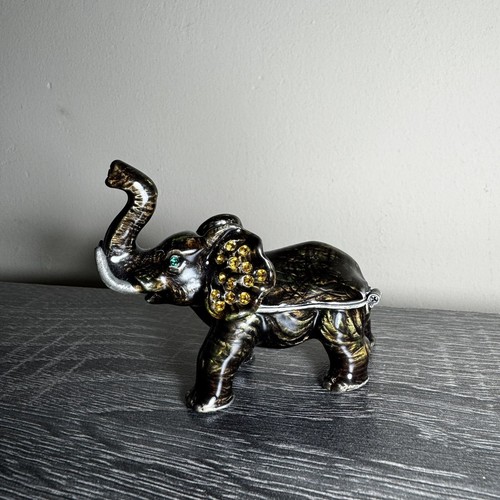 Elephant trinket box - elephant,